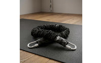 Padded Suspension Mind-Body Practice Resistance Band Textile-Covered-Covered Hanging Band Metal Carabiners Exercise Equipment Reinforced Ends