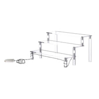Lighted Display Stand Space Saving Tiered Acrylic Shelf Sturdy and Stable