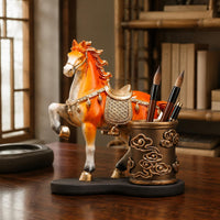 Horse Pen Holder Long-Lasting Horse Desk Organizer Easy to Clean for Study