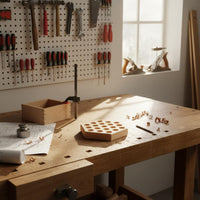 2 Pieces Wooden Rack Natural Wood Wooden Rack Desktop Display