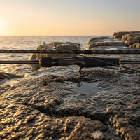 Fuji Guides Lure Rod Two-Piece Carbon Fiber Rod Black Outdoor Gear