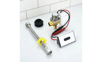 Water-Saving Urinal Sensor Flush Valve Hygienic Automatic Urinal Flusher Kit Battery Powered Infrared Sensor Flusher Two-Way Power Option for Schools