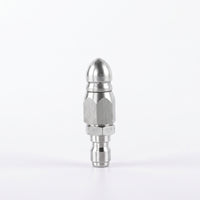Polished Metal Pressure Washer Sewer Nozzle Hexagonal Body