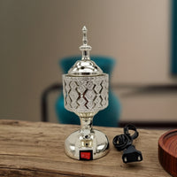 Electric Scent Warmer Ornate Metal Scent Warmer Decorative for Living Room, Home, Prayer