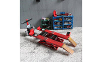 Four-Wheel Alignment Tool Set 1:64 Scale Alignment Model Prop Repair-Shop Scene Prop Resin Mini Car Workshop Model Handmade
