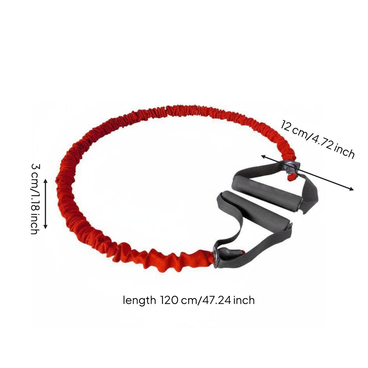 Fitness Pull Rope High Covered Resistance Band Portable & Lightweight Resistance Tube with Handles for Stretching and Balance Exercises Practitioners