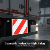 High Visibility Vehicle Rear Marking Plate Waterproof Truck Liftgate Reflector Scratch Resistant for Journey Ing Unit S, Commercial Vehicles
