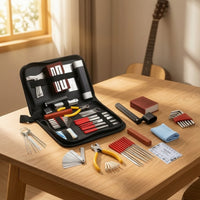 Guitar Maintenance Kit Featuring a Work Mat Portable Guitar Repair Kit with Mat Professional-Grade for Luthiers, Home Workshop, Music Studio