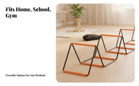 Orange Rungs Foldable Agility Ladder Storage Bag Included Sports Training Gear Coordination Practice