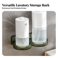 Space-Saving Punch-No-Drill Bottle Holder Easy Installation Punch-No-Drill Storage Rack Strong Adhesion for Renters, Shower, Kitchen