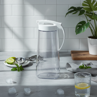 Cold Water Pitcher Clear Body Fridge Door Jug Easy Pouring