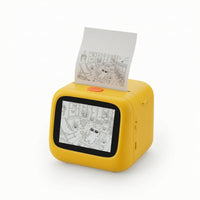 Inkless Mini Thermal Printer Toy Interactive Toy Printer with Screen Compact Creative for Families