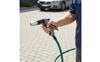 Adjustable Water Spray with Metal Nozzle Ergonomic Handheld Water Nozzle Anti-Slip Sprayer Compact for Outdoor Rinsing