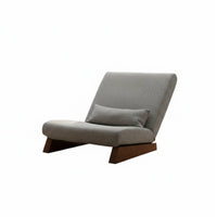 Japanese Design Reclining Floor Lounger High-Density Foam Padding Adjustable Tatami Recliner with Ottoman Ergonomic Design Single Sofa Armless for Adults, Students, Seniors, Bedroom, Balcony, Dorm Room, Reading Nook