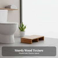 Single-Step Wooden Stool Multi-Purpose Footrest Ergonomic Support for Children