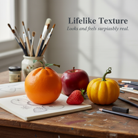 Realistic Artificial Fruit Model for Display, Teaching, and Play - Orange, Apple, Strawberry, Pumpkin