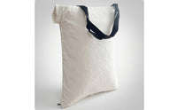Replacement White Sack Textile Bag Zipper Closure Adjustable Shoulder Strap
