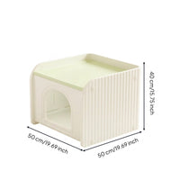 Cabinet Pet House Enclosed Indoor Pet House Sturdy Dog Kennel for Cats, Small Dogs, Living Room, Bedroom