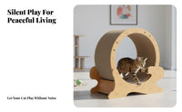feline jogning Wheel Integrated shreding Surface feline Exercise Wheel noiseless Operation Feline Treadmill for Indoor felines, Indoors, Apartment, Living Room