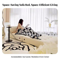 DoubleUse Foldable Single Lounger Modular Pull-out Sleeper Armchair Space-Saving Sofa Bed Minimalist Design for Apartment Dwellers, Young Adults, Awayice Workers, Living Room, Small Areas, Bedroom, Reading Nook
