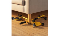 5 Pieces Furniture Moving Tool Kit Heavy-Duty Furniture Mover Plate with Triangular Wheeled Dollies with Lifting Lever for Movers, Homeowners