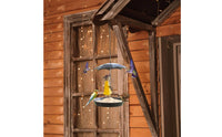 Decorative Girl with Umbrella Bird Feeder Art Craft Umbrella Girl Bird Feeder Lightweight Outdoor Decor for Patio
