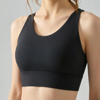 Sports Bra for Women with Breathable Moulded Cups, Seamless High Support Athletic Graduated Design