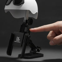 Easy to Install Phone Holder with Mini Helmet Sun Shade 360-Degree Rotating Phone Holder with Helmet Shade Adjustable Rotatable for Motorcyclists, Motorcycles