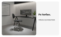 Cleanroom Suitable Anti-Static Rolling Chair Adjustable Height Laboratory Stool Swivel Function Workplace Seating Easy to Clean for Industrial Workers, Healthcare Professionals, Laboratoryoratory, Workshop, Assembly Line, Hospital