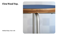 Bauhaus Aesthetic Four-Legged Circular Stool Stackable Round Four-Legged Wooden Seat Minimalist Design Household Furniture Sturdy and Long-Lasting for Apartment Dwellers, Homeowners, Dining Room, Kitchen, Bedroom, Entryway
