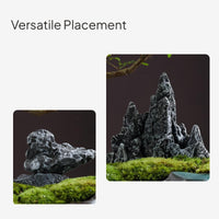 Creative Cement Rockery Landscape Decor for Fishbowls Bonsai