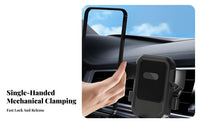 Automatic Clamping Weight-Activated Car Ph Single Mount 360° Rotation Air Vent Ph Single Holder Single-Handed Operation for Drivers