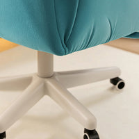 Upholstered Chair with Pillow Height-Adjustable Computer Chair High-Back Furniture for Telecommuters, Students, Study, Bedroom, Dorm Room