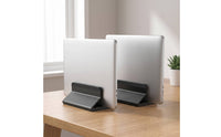 Vertical Stand, with Adjustable Width Aluminum Vertical Laptop Stand Compact Desktop Laptop Holder for Professionals