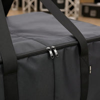 Stage Lighting Storage Bag 1680D Oxford Zippered Lighting Organizer Bag Flannel Lined Removable Dividers