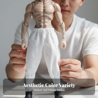 1/12 Scale Kung Fu Suit Republic Period Design 1/12 Scale Traditional Robe Pants Set Collector's Item Miniature Fighting Arts Uniform for Hobbyists