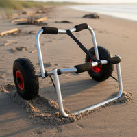 Inflatable Boat Trailer Wheel Portable Heavy-Duty Canoe Trailer Construction Water Outdoor Equipment for Beach, Dock