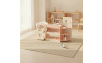 Care Facility toySet with Accessories Wooden Pretend Play Physician Kit with Trolley Realistic Doctor Play Set