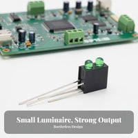 Clear Polarity Marking two-colorColor Light Emitting Diode housing Integrated Holder signal Light upright Alignment Electronic Component for Electronics Hobbyists, Engineers, Technicians, Control Panels, printed PCBs, DIY endeavors