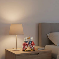 Wooden Eagle Table Decor Independence Day Themed Patriotic Eagle Statue for Bedroom