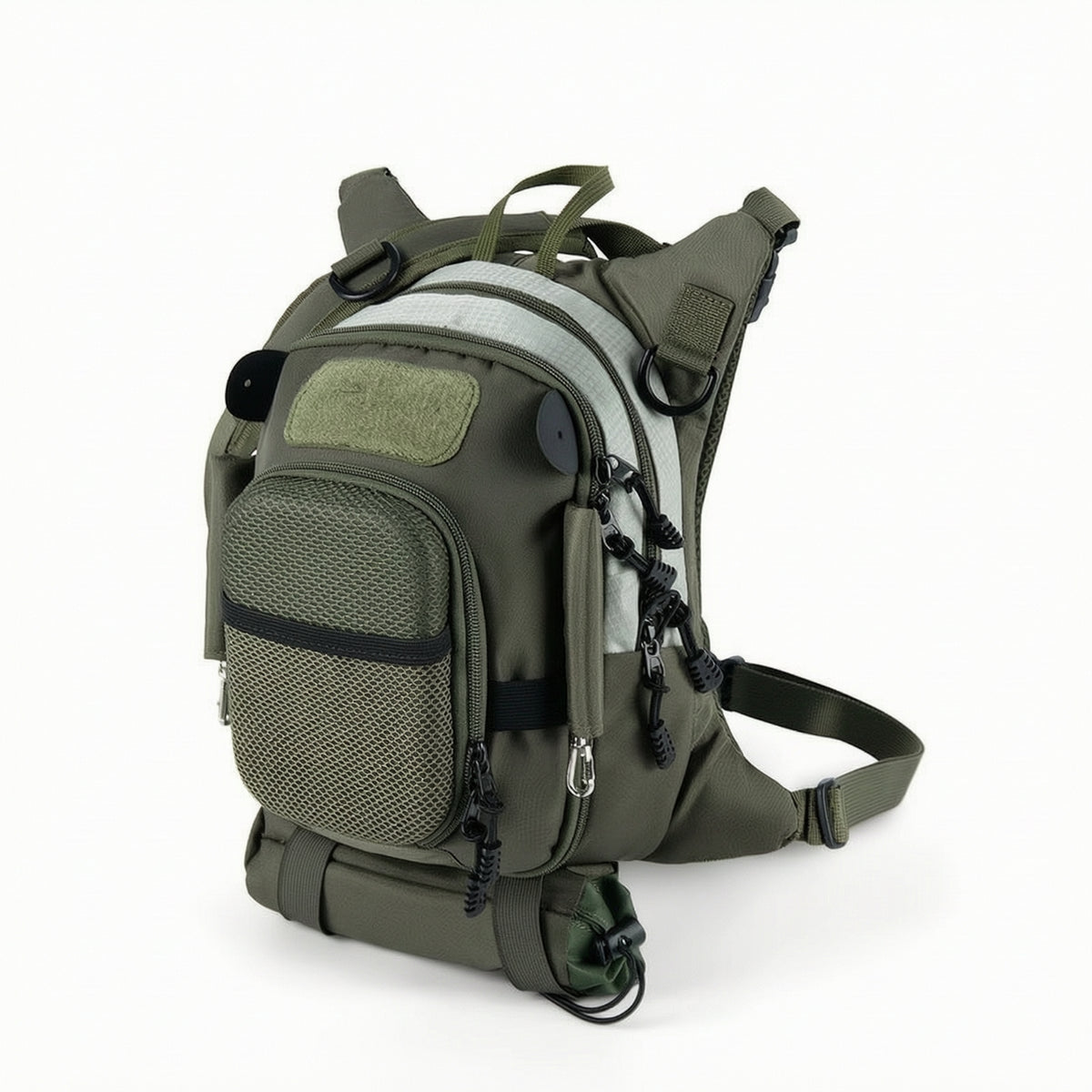 Adjustable Fly Fishing Chest Bag Compact Chest Bag with Hard-Shell Pocket Lightweight Long-Lasting for Anglers