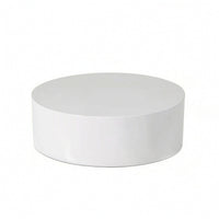 Painted Round Cylinder Display Riser Slim Display Pedestal Long-Lasting Round Riser Matte for Shop Storefronts, Livestream Setups