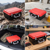 Hard Carrying Case Safeguarding Hard Case with Handle Storage Box Heavy Duty Shockproof for Technicians, Travel, Field Work
