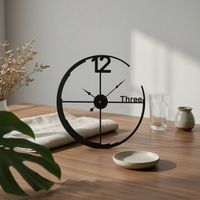 Minimalist Metal Wall Circular Timepiece Modern Metal Wall Circular Timepiece