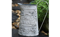 Vintage Floral Watering Can Distressed Finish Rustic Iron Watering Can Easy to Home Decor