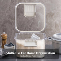 Date Tracker Indicator Rice Storage Container Large Capacity Moisture-Proof Rice Container Easy to Use for Kitchen