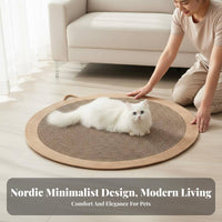 Furniture Protector Cat Scratcher Bed No Shedding Circular Cat Lounge Bed Long-Lasting for Lounging, Playtime, Living Room