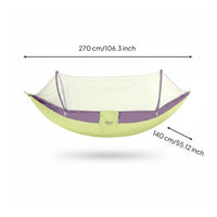 Anti-Rollover Bug Net Suspended Bed High-Density Mesh Camping Suspended Bed Lightweight Hanging Bed Long-Lasting for Children, Indoor