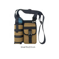 Oxford Cloth Single-Shoulder Crossbody Bag Adjustable Strap Utility Crossbody Bag Front Flap Pocket for Outdoor Use