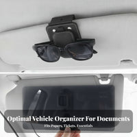 Car Visor Sunglasses Holder Easy to Install Eyeglass Holder Universal Fit